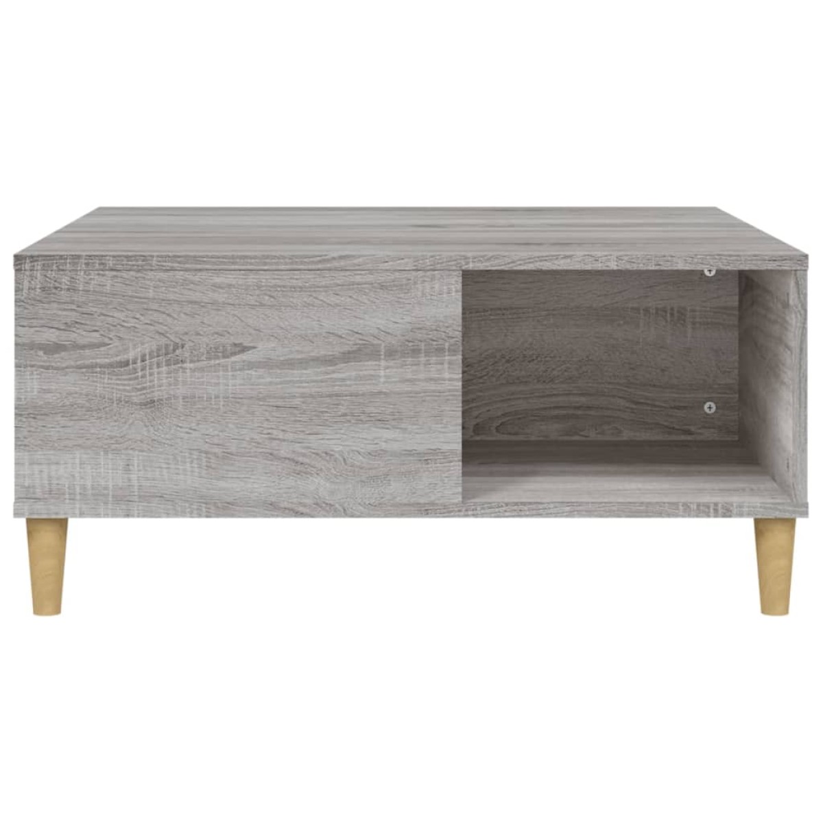 vidaXL Τραπεζάκι Σαλονιού Γκρι Sonoma 80x80x36,5εκ. Επεξεργασμένο Ξύλο