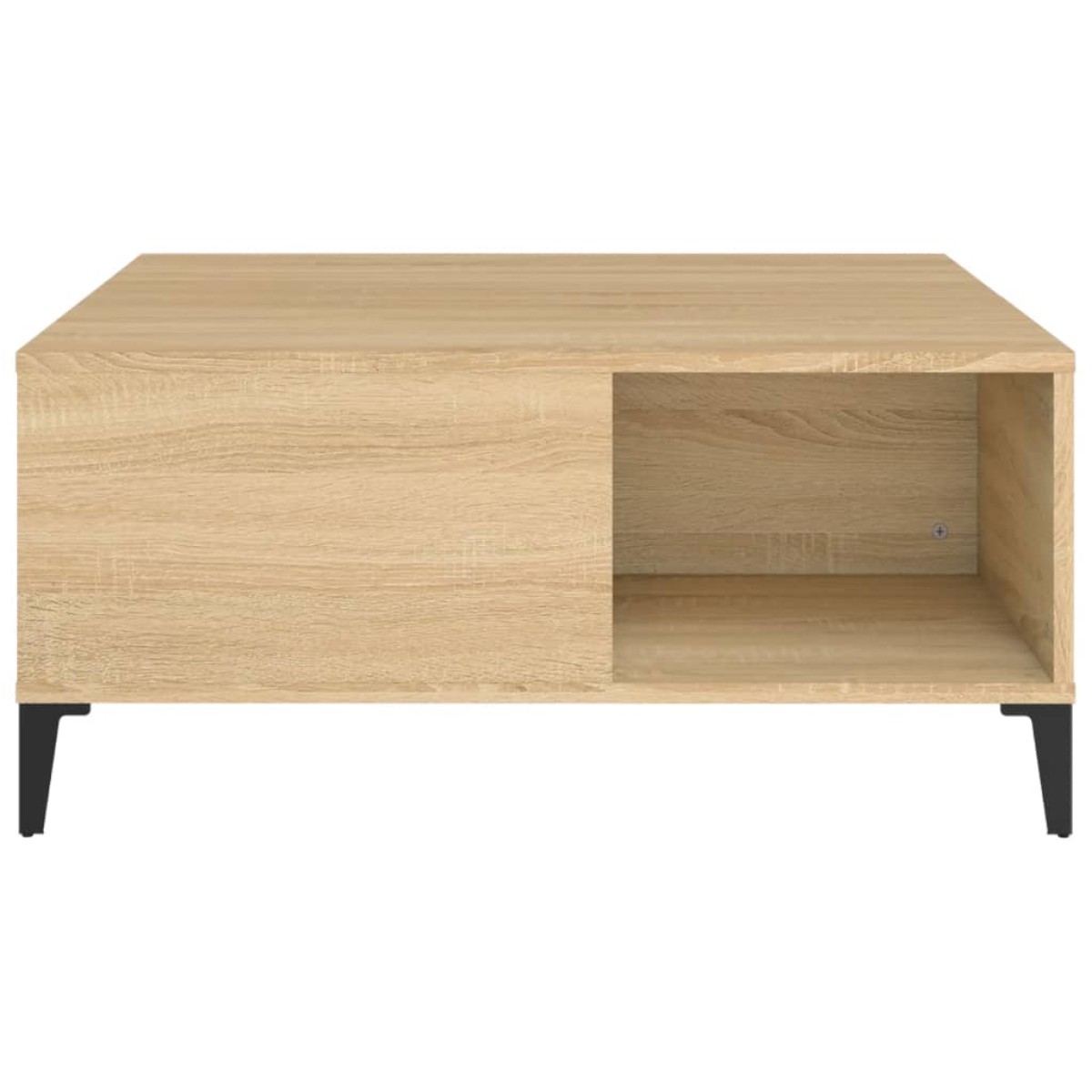 vidaXL Τραπεζάκι Σαλονιού Sonoma Δρυς 80x80x36,5 εκ. Επεξεργασμ. Ξύλο