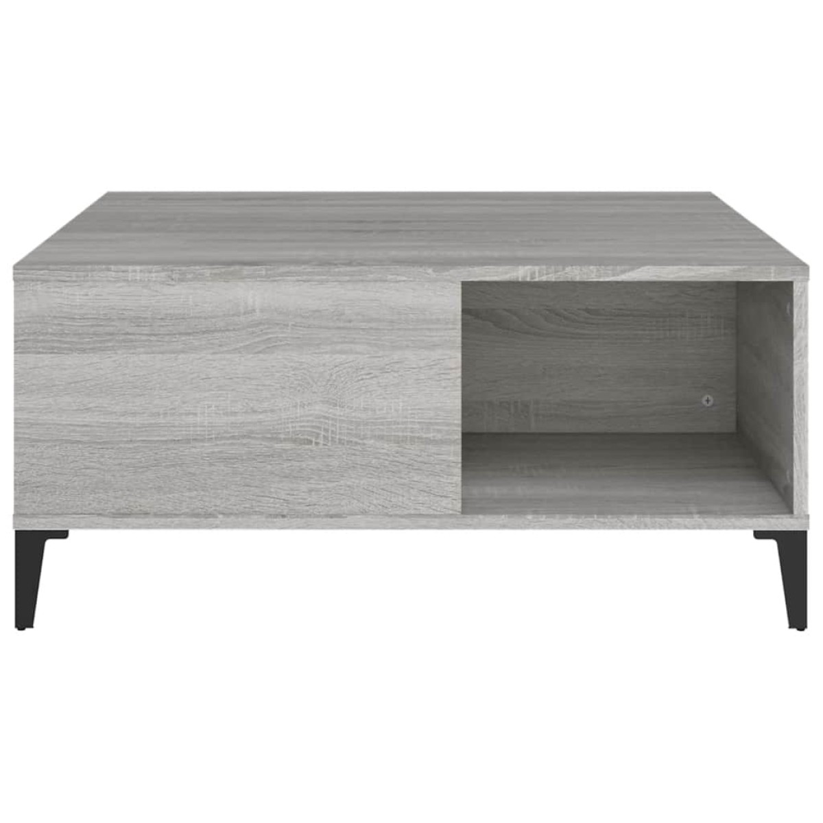 vidaXL Τραπεζάκι Σαλονιού Γκρι Sonoma 80x80x36,5εκ. Επεξεργασμένο Ξύλο