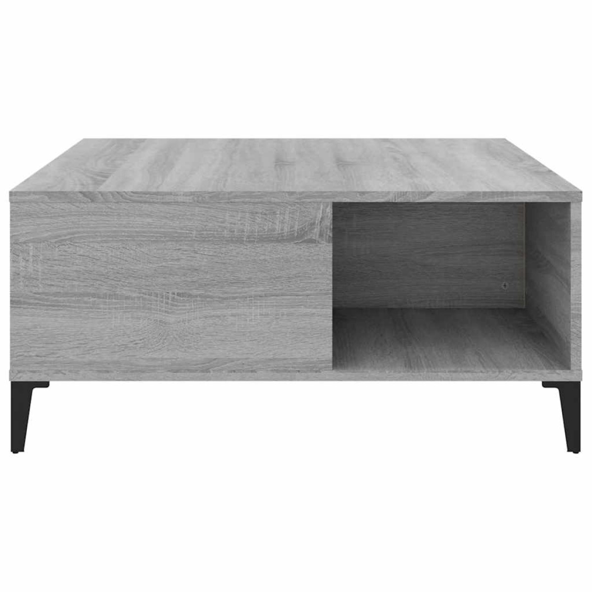 vidaXL Τραπεζάκι Σαλονιού Γκρι Sonoma 80x80x36,5εκ. Επεξεργασμένο Ξύλο
