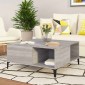 vidaXL Τραπεζάκι Σαλονιού Γκρι Sonoma 80x80x36,5εκ. Επεξεργασμένο Ξύλο