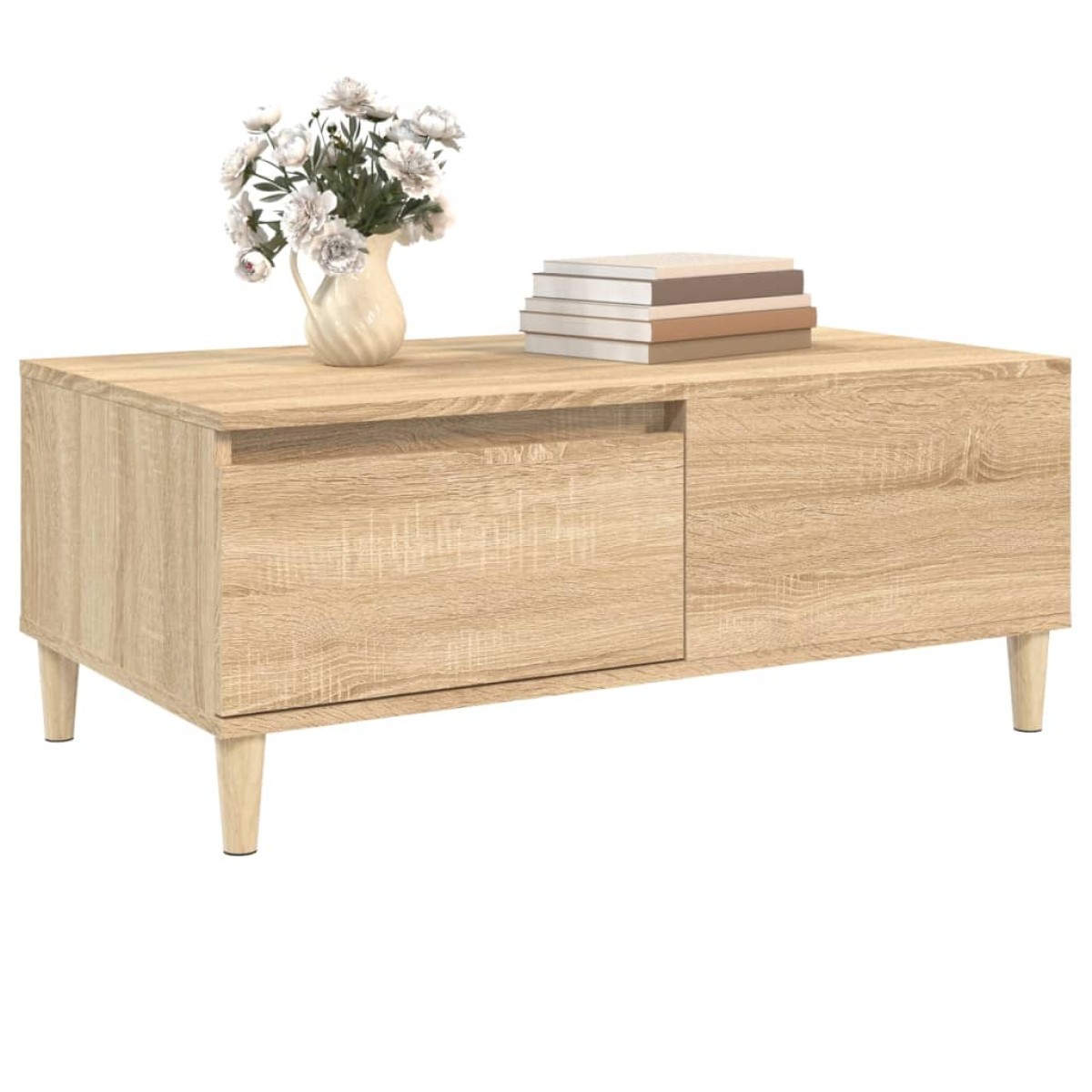 vidaXL Τραπεζάκι Σαλονιού Sonoma Δρυς 90x50x36,5 εκ. Επεξεργασμ. Ξύλο