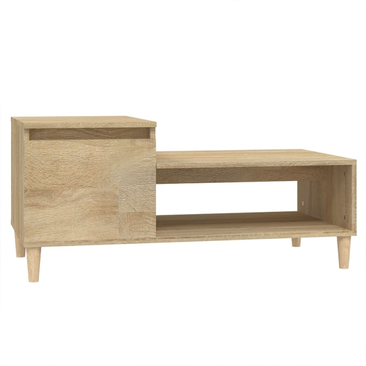 vidaXL Τραπεζάκι Σαλονιού Sonoma Δρυς 100x50x45 εκ. Επεξεργασμένο Ξύλο