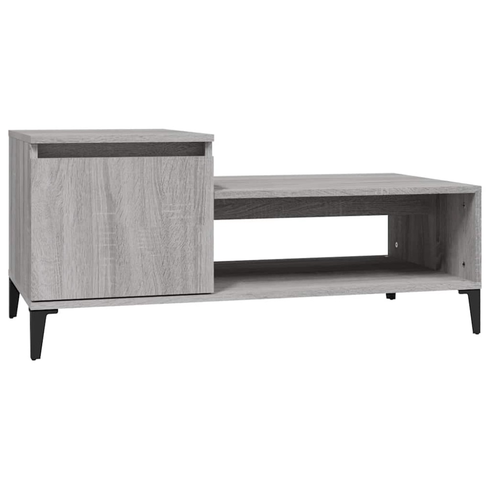 vidaXL Τραπεζάκι Σαλονιού Γκρι Sonoma 100x50x45 εκ. Επεξεργασμένο Ξύλο