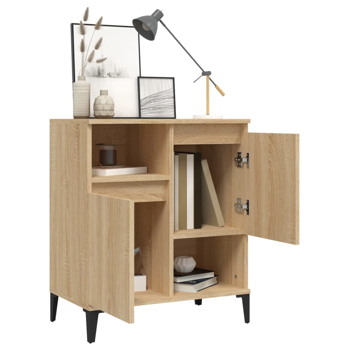 vidaXL Συρταριέρα Sonoma Δρυς 60x35x70 εκ. Επεξεργασμένο Ξύλο