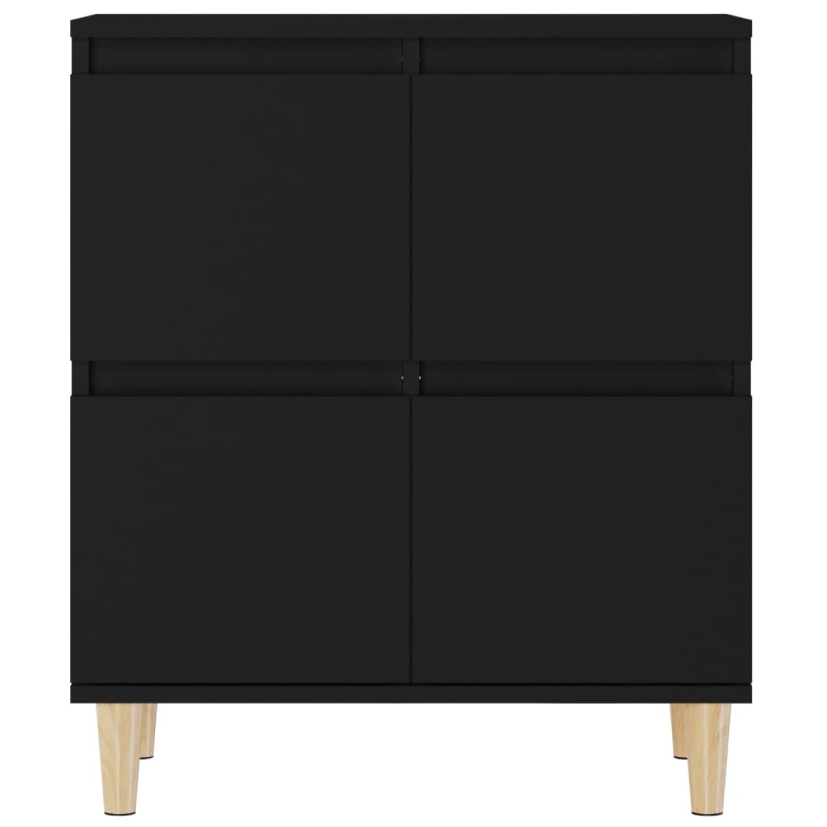 vidaXL Ντουλάπι Μαύρο 60x35x70 εκ. από Επεξεργασμένο Ξύλο