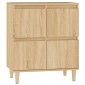 vidaXL Συρταριέρα Sonoma Δρυς 60x35x70 εκ. Επεξεργασμένο Ξύλο