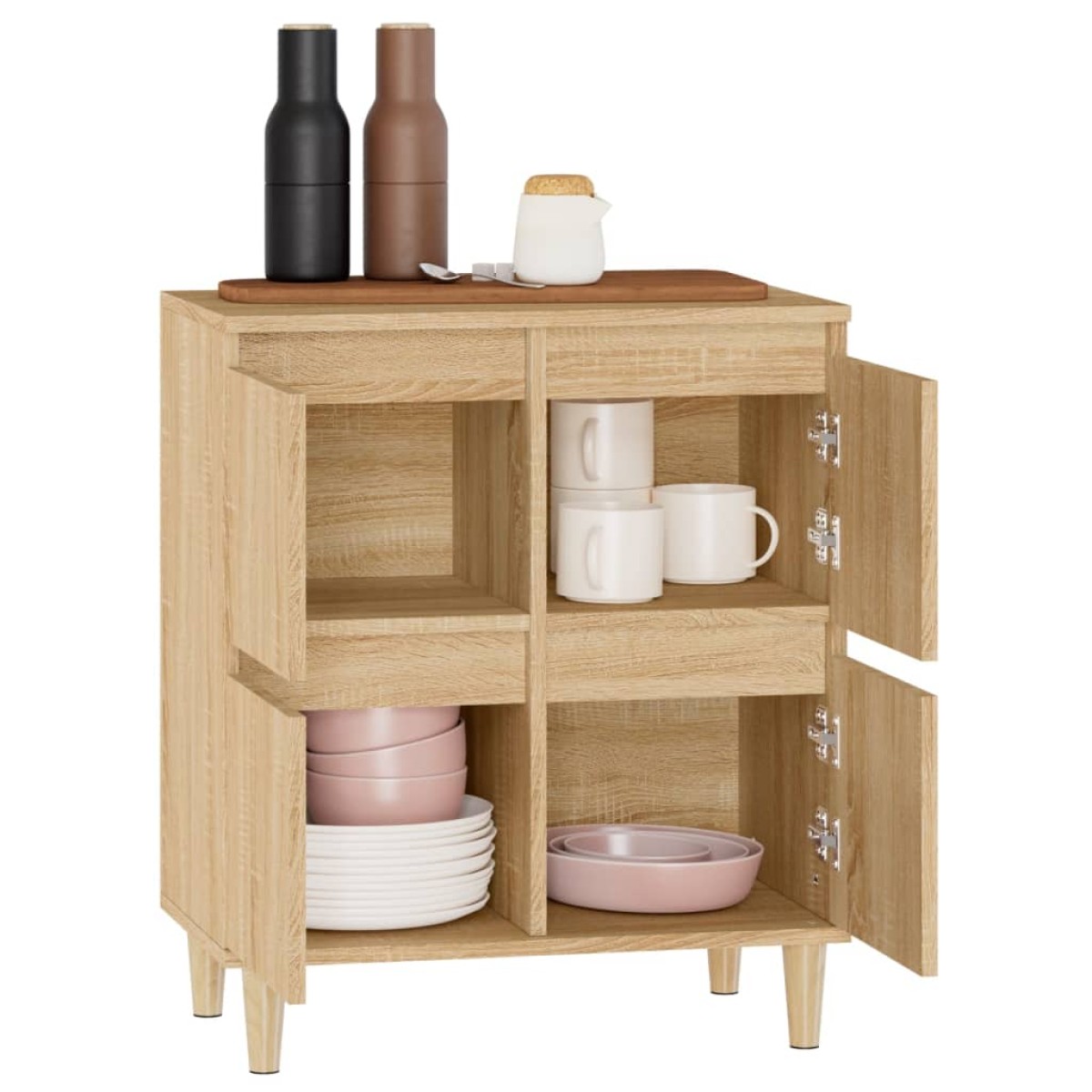 vidaXL Συρταριέρα Sonoma Δρυς 60x35x70 εκ. Επεξεργασμένο Ξύλο
