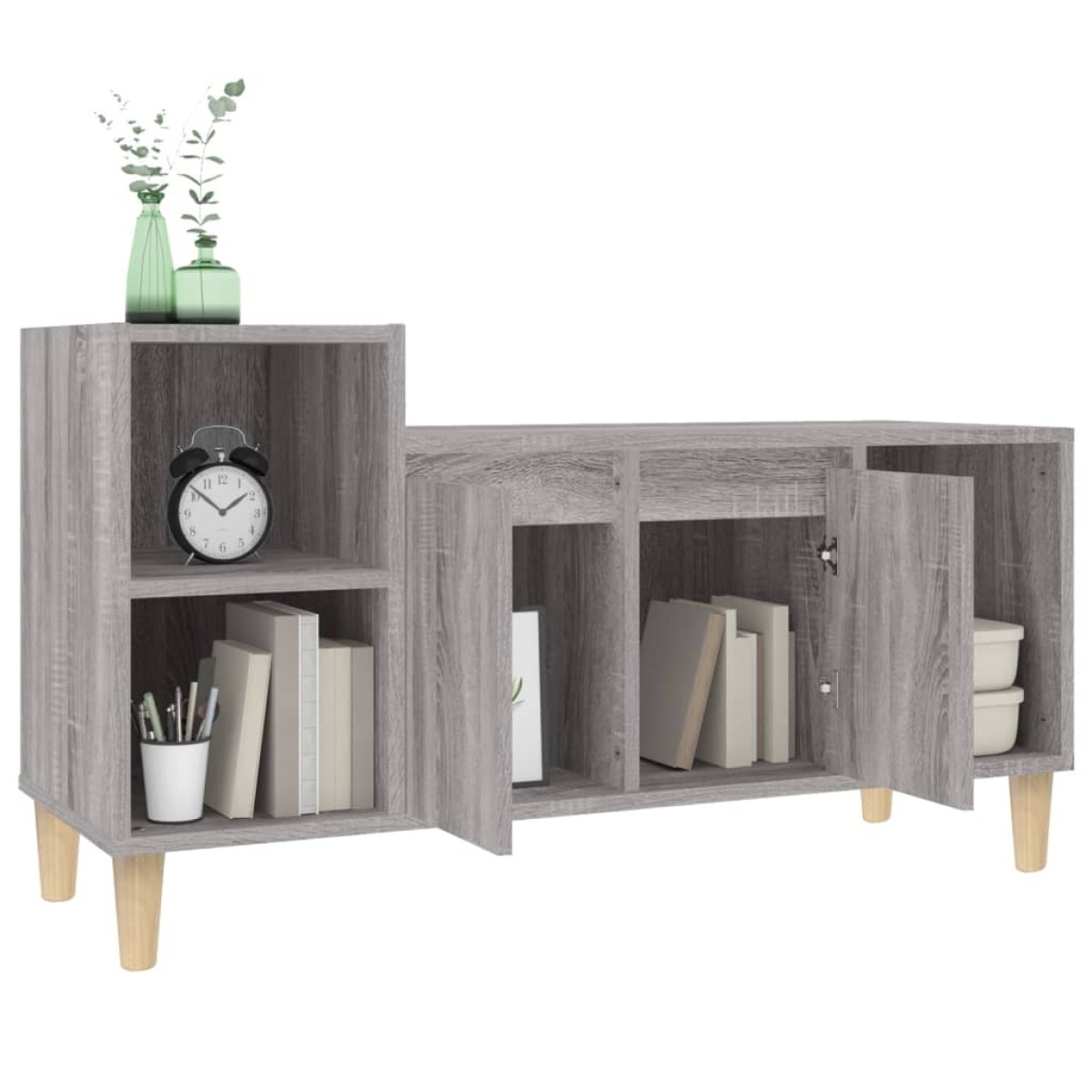 vidaXL Έπιπλο Τηλεόρασης Γκρι Sonoma 100x35x55 εκ. από Επεξεργ. Ξύλο