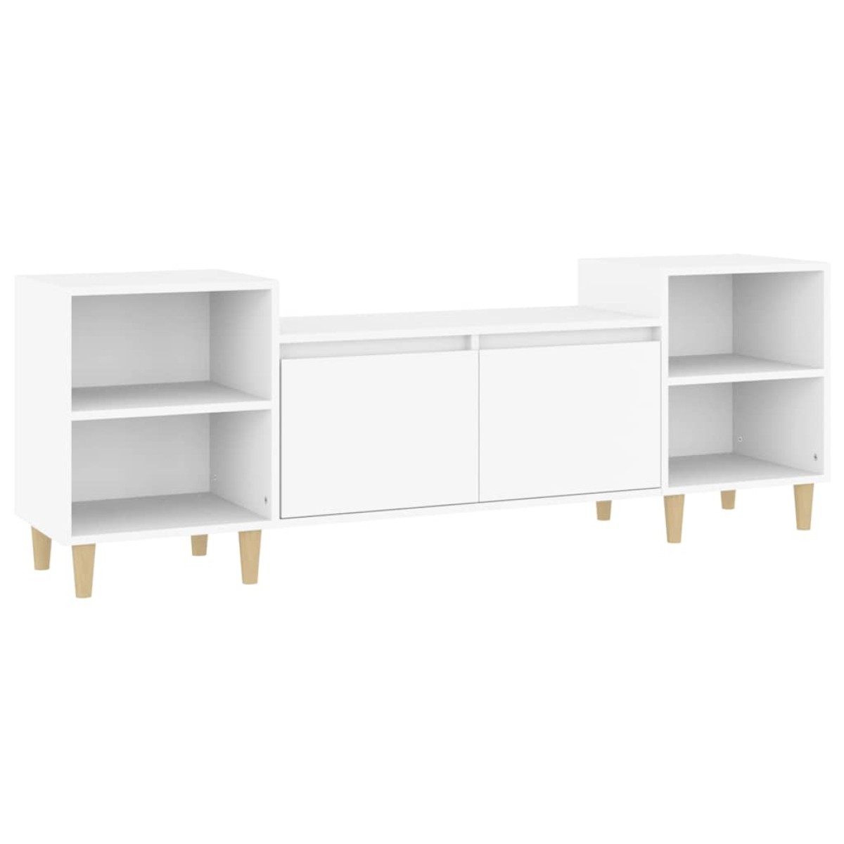 vidaXL Έπιπλο Τηλεόρασης Λευκό 160 x 35 x 55 εκ. Επεξεργασμένο Ξύλο