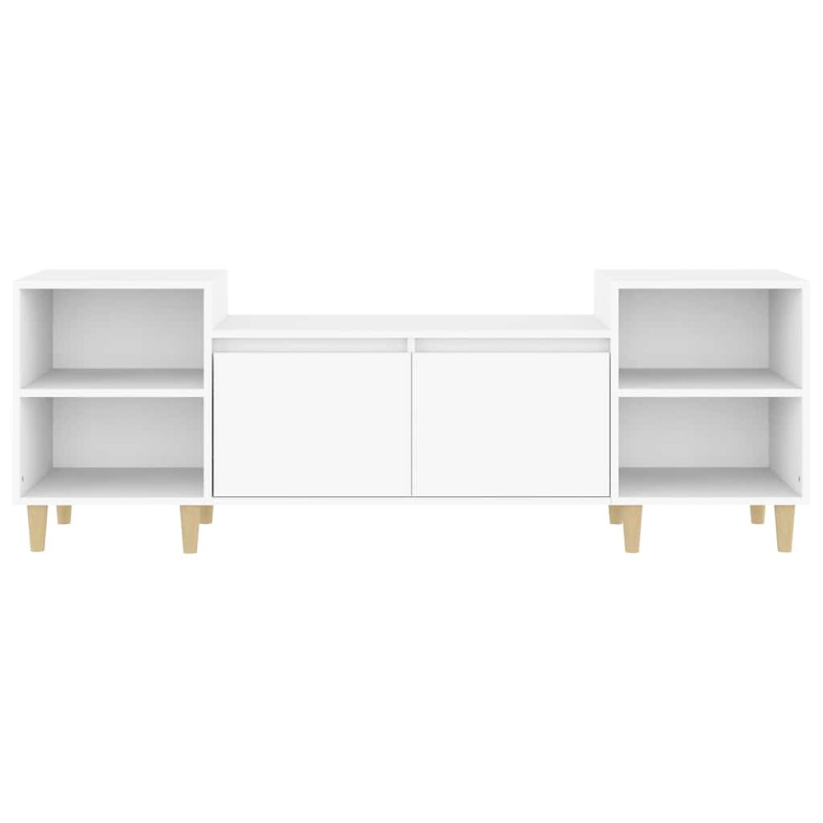 vidaXL Έπιπλο Τηλεόρασης Λευκό 160 x 35 x 55 εκ. Επεξεργασμένο Ξύλο