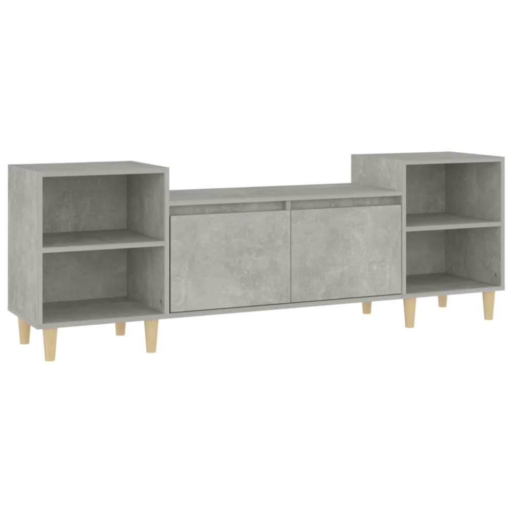 vidaXL Έπιπλο Τηλεόρασης Γκρι Σκυρ. 160x35x55 εκ. Επεξ. Ξύλο