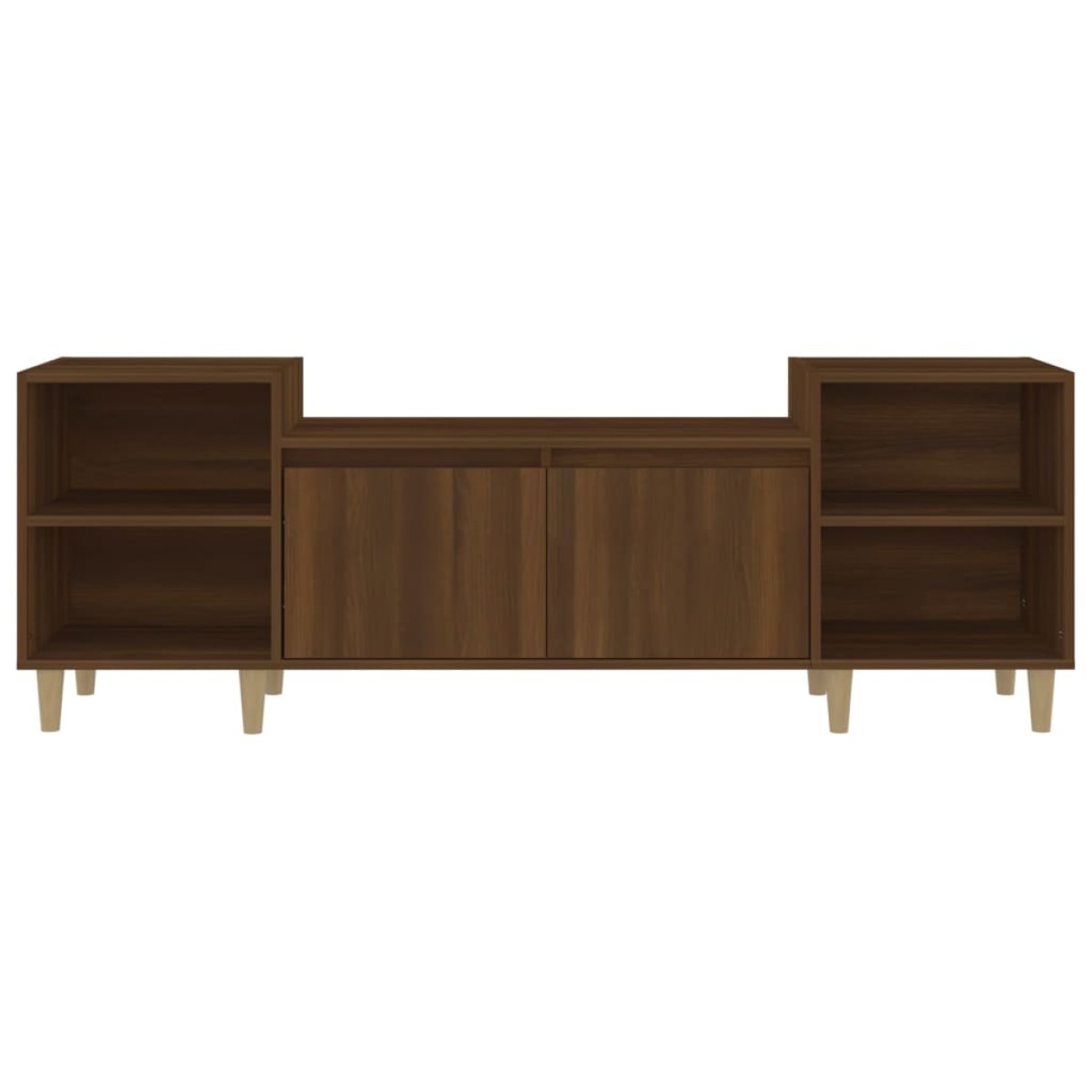 vidaXL Έπιπλο Τηλεόρασης Καφέ Δρυς 160x35x55 εκ. Επεξεργασμένο Ξύλο