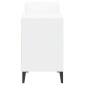 vidaXL Έπιπλο Τηλεόρασης Λευκό 160 x 35 x 55 εκ. Επεξεργασμένο Ξύλο