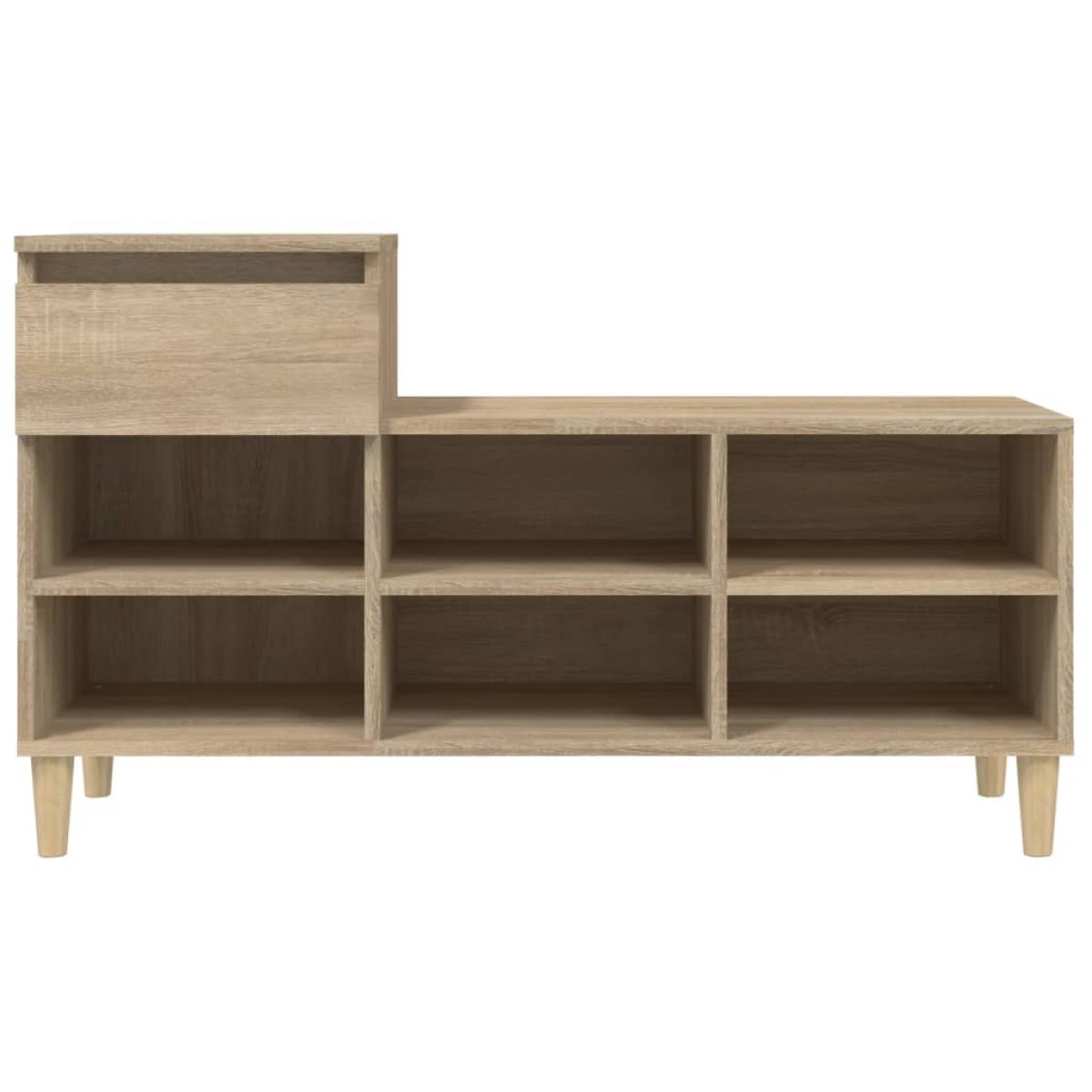 vidaXL Παπουτσοθήκη Sonoma Δρυς 102x36x60 εκ. από Επεξεργασμένο Ξύλο