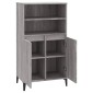 vidaXL Ντουλάπι Γκρι Sonoma 60 x 36 x 110 εκ. από Επεξεργασμένο Ξύλο