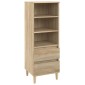 vidaXL Ντουλάπι Sonoma Δρυς 40x36x110 εκ. από Επεξεργασμένο Ξύλο