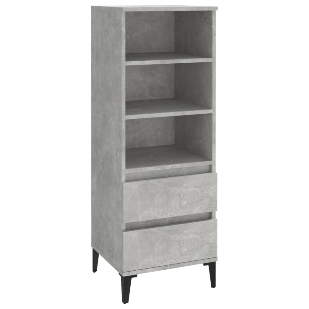 vidaXL Ντουλάπι Γκρι Σκυρ. 40x36x110 εκ. από Επεξεργασμένο Ξύλο