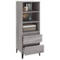vidaXL Ντουλάπι Γκρι Sonoma 40x36x110 εκ. από Επεξεργασμένο Ξύλο