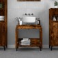 vidaXL Ντουλάπι Νιπτήρα Καπνιστή Δρυς 58x33x60 εκ. Επεξεργ. Ξύλο