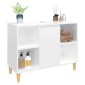 vidaXL Ντουλάπι Νιπτήρα Γυαλ. Λευκό 80x33x60 εκ. Επεξεργασμένο Ξύλο