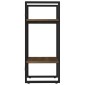vidaXL Βιβλιοθήκη με 2 Ράφια Καφέ Δρυς 40x30x70 εκ. Επεξεργ. Ξύλο