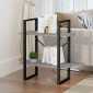 vidaXL Βιβλιοθήκη με 2 Ράφια Γκρι Sonoma 60x30x70 εκ. Επεξεργ. Ξύλο