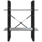 vidaXL Βιβλιοθήκη με 2 Ράφια Γκρι Sonoma 60x30x70 εκ. Επεξεργ. Ξύλο