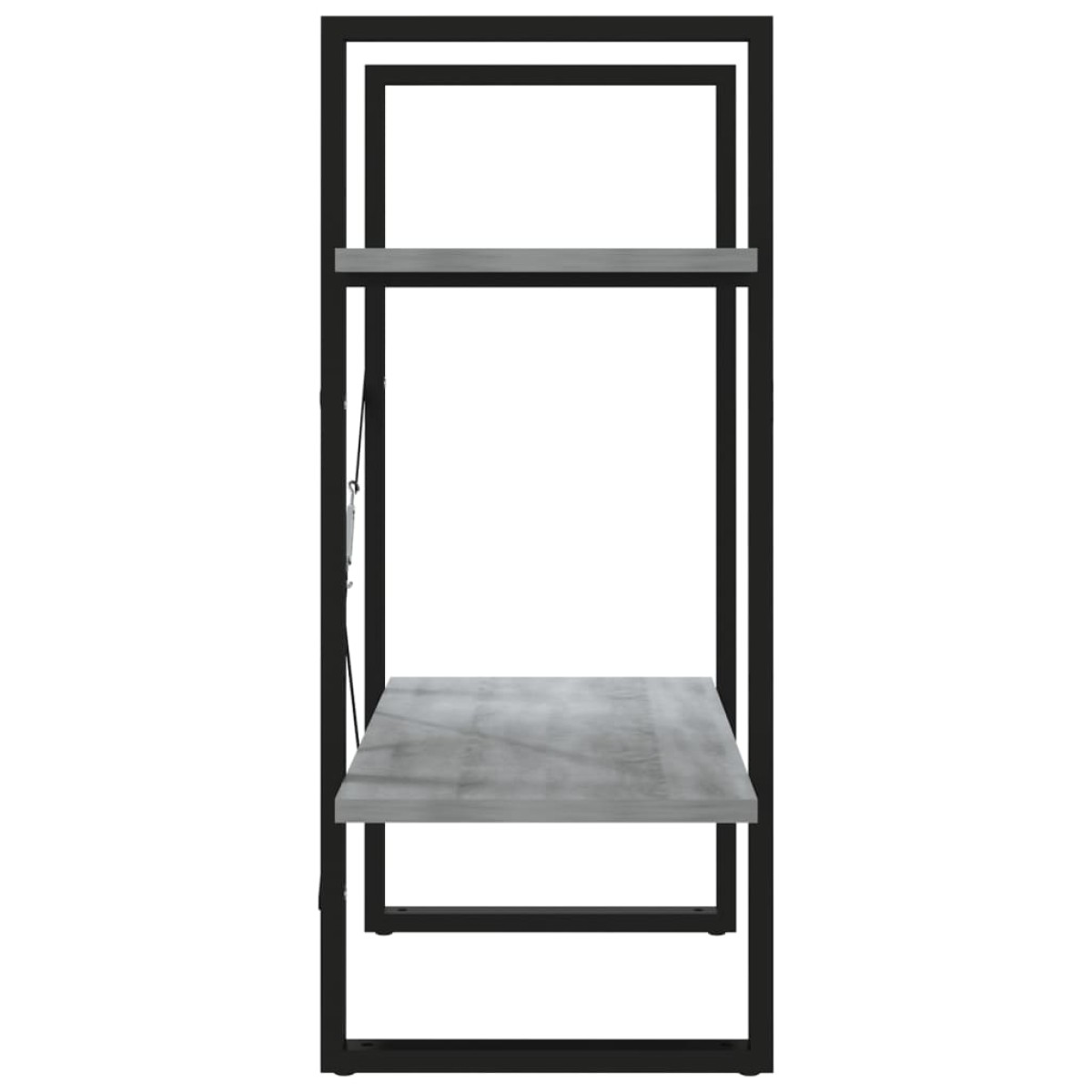 vidaXL Βιβλιοθήκη με 2 Ράφια Γκρι Sonoma 60x30x70 εκ. Επεξεργ. Ξύλο