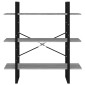 vidaXL Βιβλιοθήκη Γκρι Sonoma 100x30x105 εκ. από Επεξεργασμένο Ξύλο