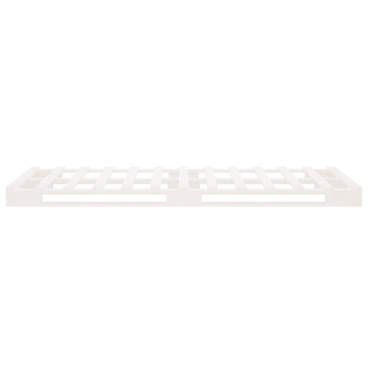 vidaXL Κρεβάτι Παλέτες Λευκό 75 x 190 εκ. Μασίφ Πεύκο Small Single