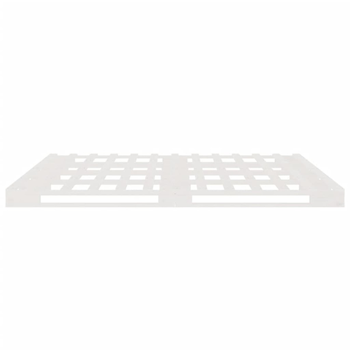 vidaXL Κρεβάτι από Παλέτες Λευκό 140 x 190 εκ. από Μασίφ Ξύλο Πεύκου