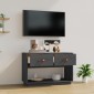 vidaXL Έπιπλο Τηλεόρασης Γκρι 90x40x60 εκ. από Μασίφ Ξύλο Πεύκου