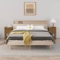 vidaXL Κομοδίνα 2 τεμ. Καφέ Μελί 40x35x61,5 εκ. από Μασίφ Ξύλο Πεύκου