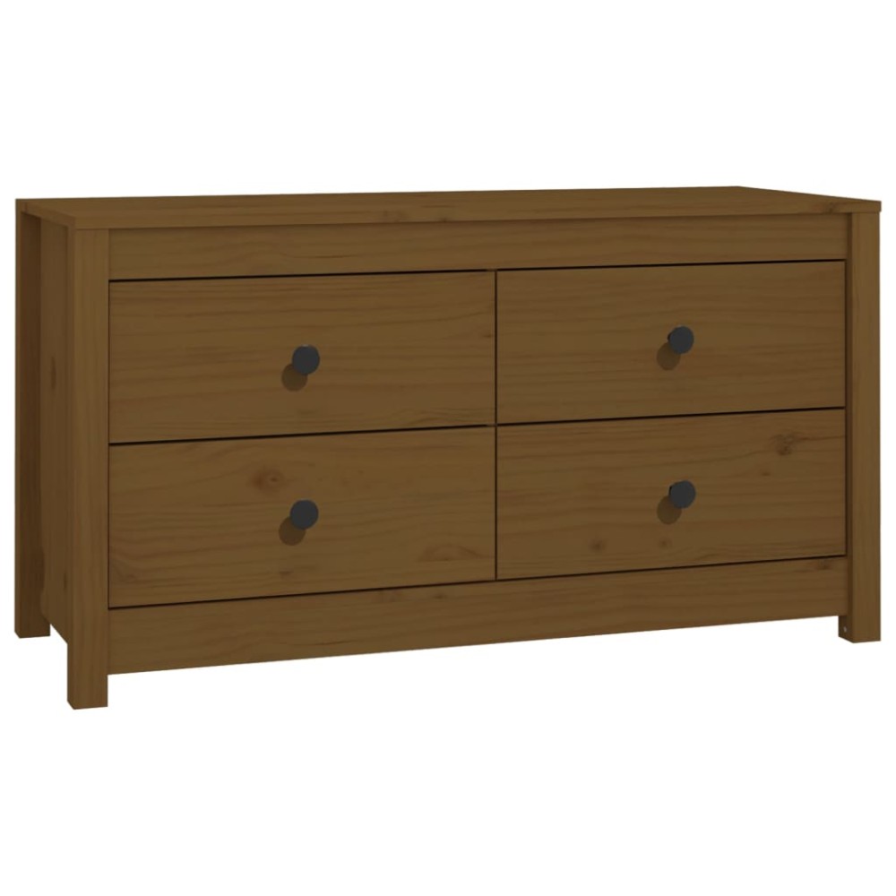 vidaXL Βοηθητικό Ντουλάπι Καφέ Μελί 100x40x54 εκ.από Μασίφ Ξύλο Πεύκου