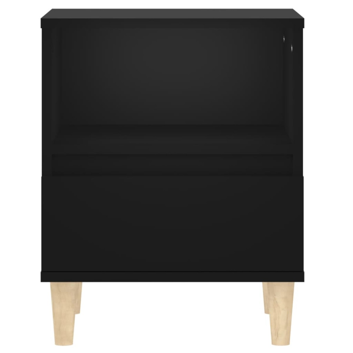vidaXL Κομοδίνα 2 τεμ. Μαύρα 40 x 35 x 50 εκ.