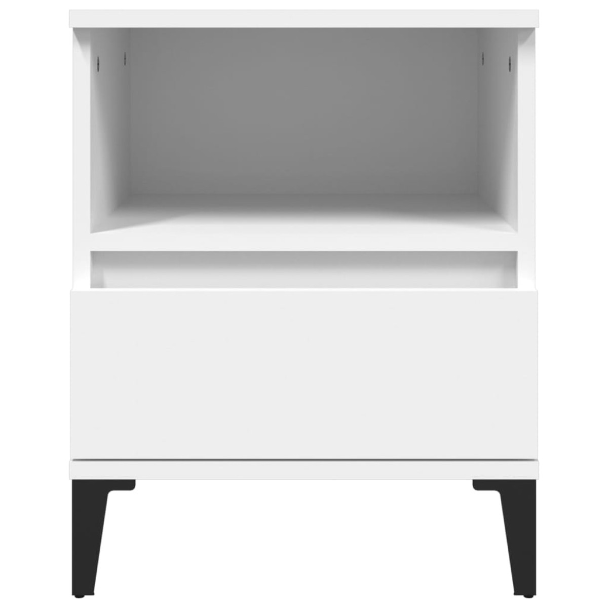 vidaXL Κομοδίνα 2 τεμ. Λευκά 40 x 35 x 50 εκ.