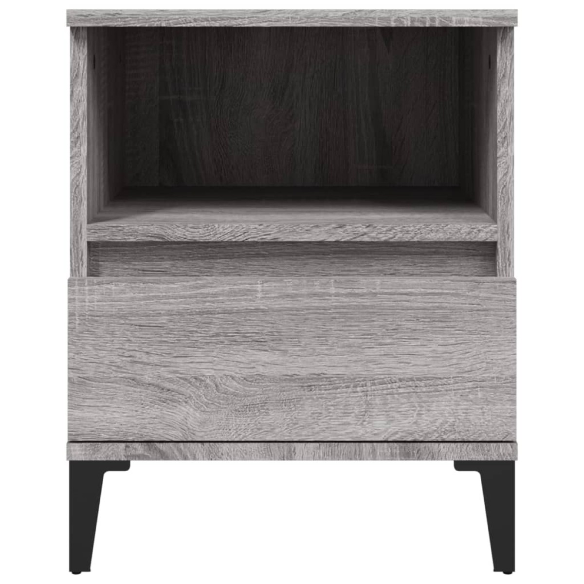 vidaXL Κομοδίνα 2 Τεμ. Γκρι Sonoma 40x35x50 εκ.