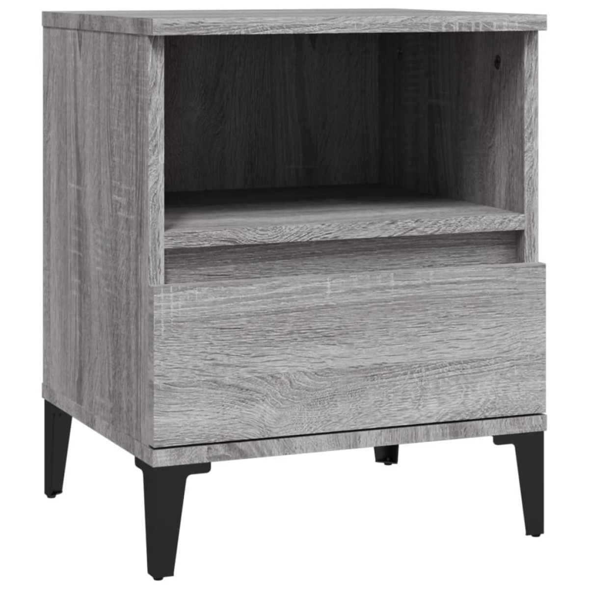 vidaXL Κομοδίνα 2 Τεμ. Γκρι Sonoma 40x35x50 εκ.