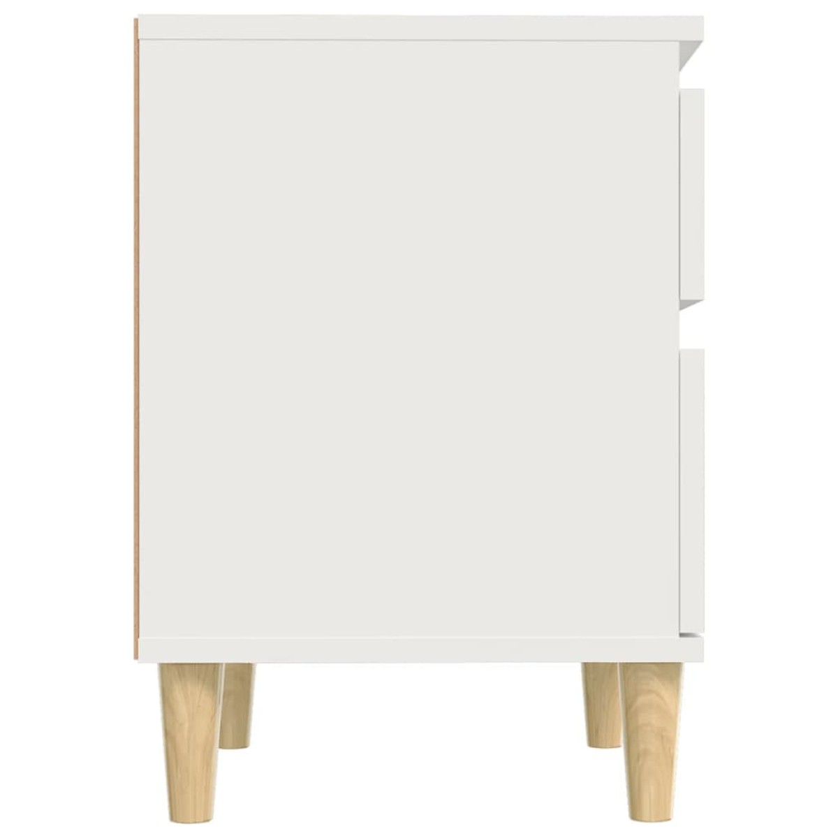 vidaXL Κομοδίνα 2 τεμ. Λευκά 40 x 35 x 50 εκ.