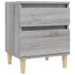 vidaXL Κομοδίνα 2 Τεμ. Γκρι Sonoma 40x35x50 εκ.