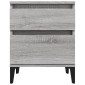 vidaXL Κομοδίνα 2 Τεμ. Γκρι Sonoma 40x35x50 εκ.