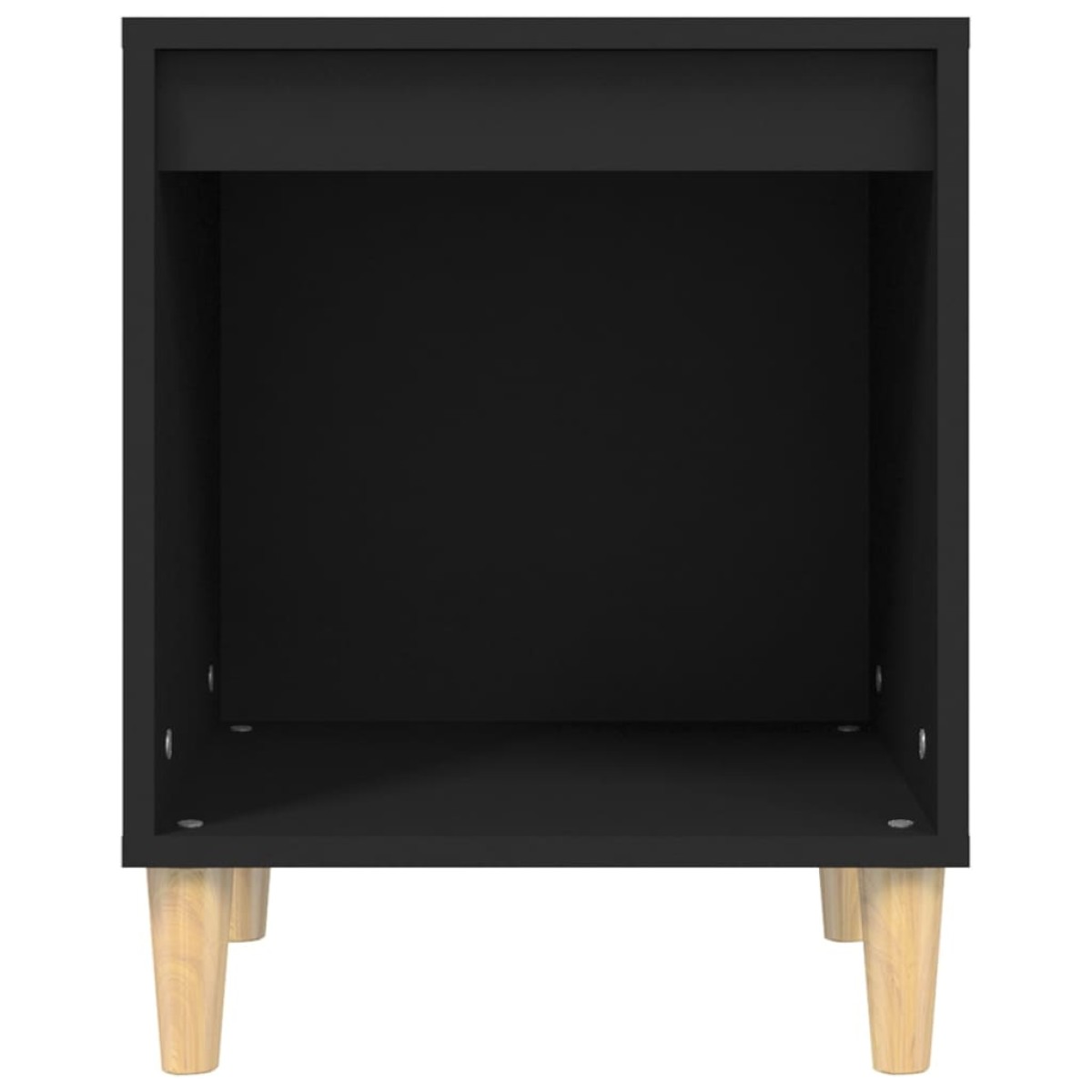 vidaXL Κομοδίνα 2 τεμ. Μαύρα 40 x 35 x 50 εκ.
