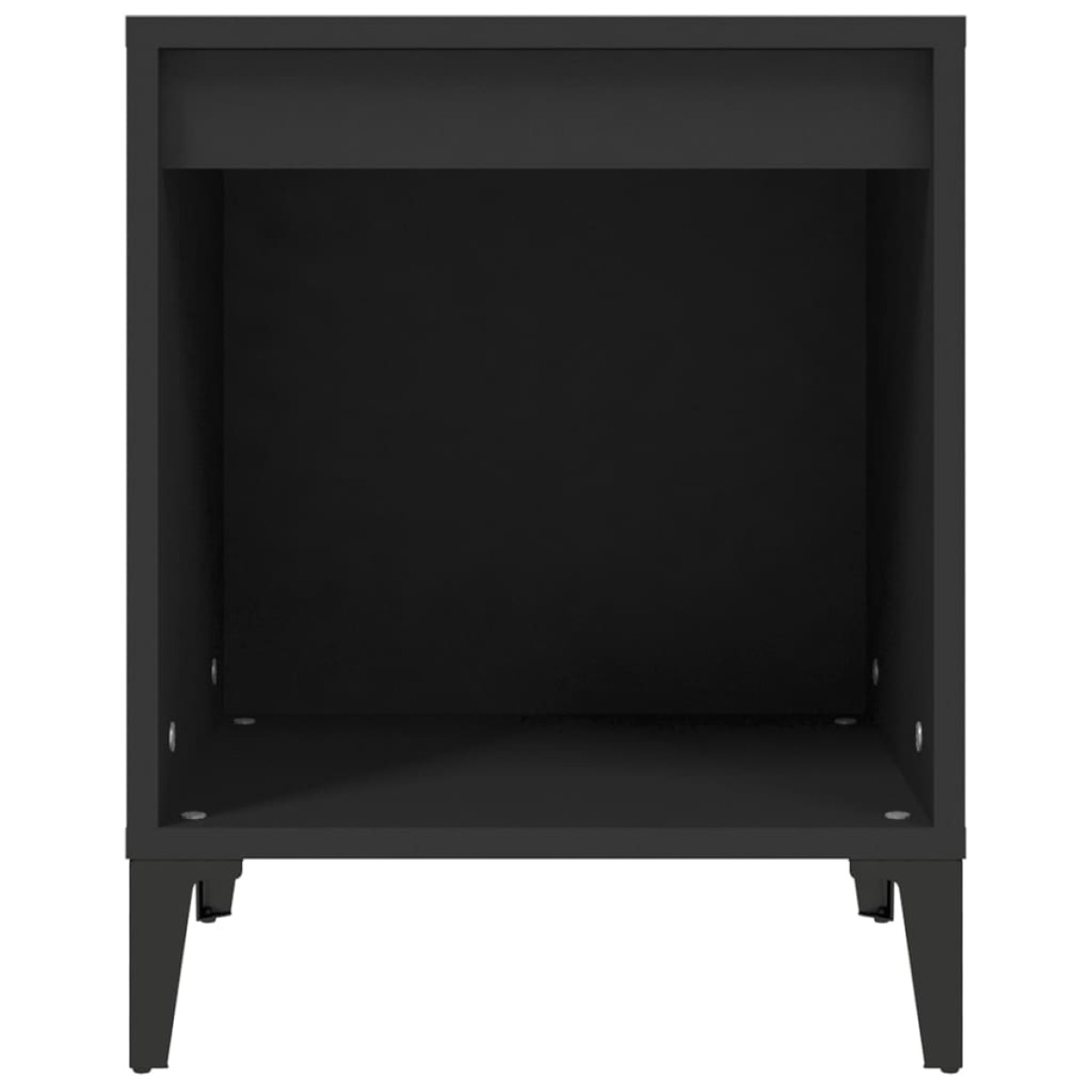 vidaXL Κομοδίνο Μαύρο 40 x 35 x 50 εκ.