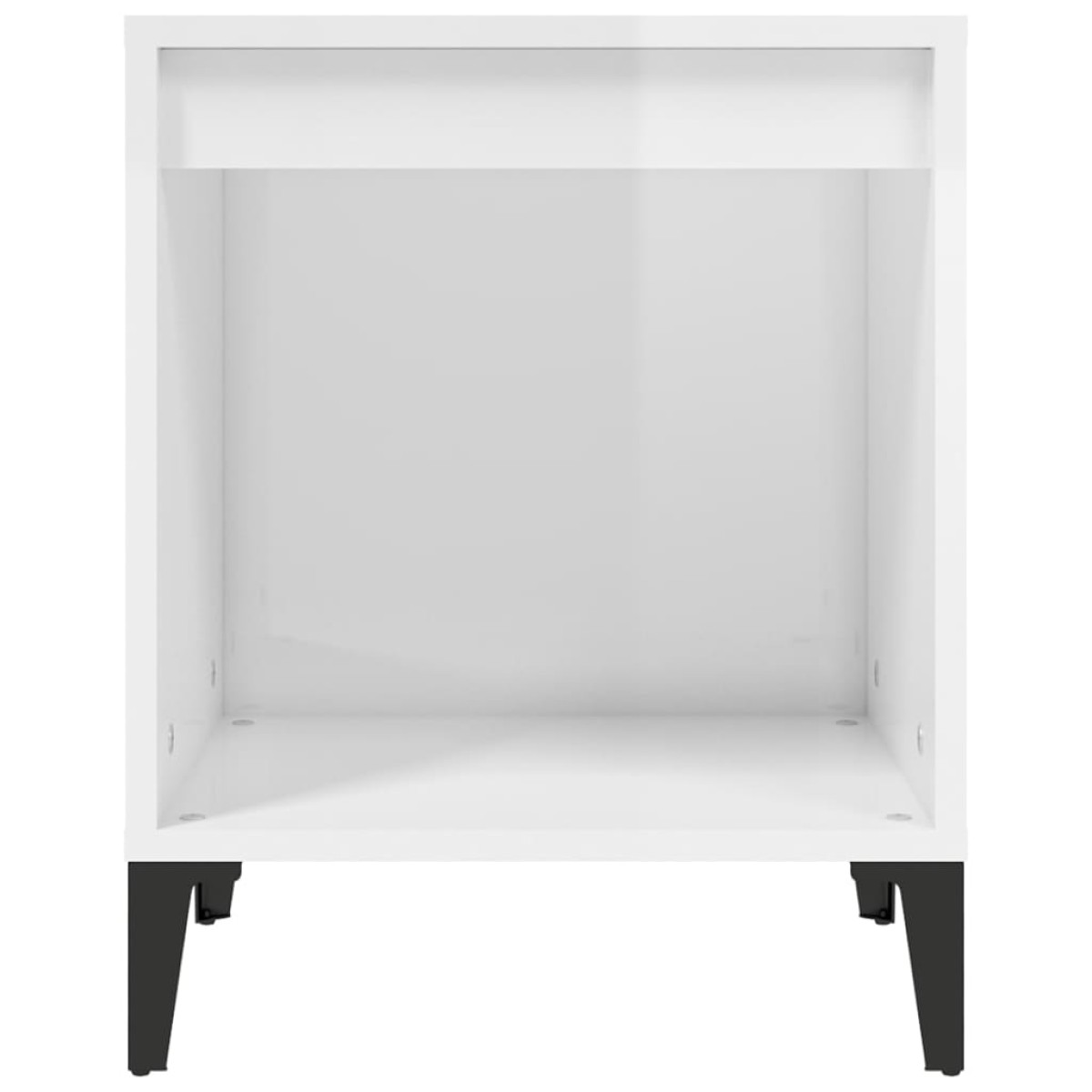 vidaXL Κομοδίνα 2 τεμ. Γυαλιστερό Λευκό 40 x 35 x 50 εκ.