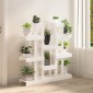 vidaXL Βάση Γλάστρας Λευκή 104,5x25x109,5 εκ. από Μασίφ Ξύλο Πεύκου