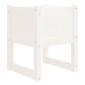 vidaXL Ζαρντινιέρα Λευκή 40x40x52,5 εκ. από Μασίφ Ξύλο Πεύκου