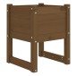vidaXL Ζαρντινιέρες 2 τεμ. Μελί 40x40x52,5 εκ. από Μασίφ Ξύλο Πεύκου