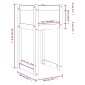 vidaXL Ζαρντινιέρα 40x40x81 εκ. από Μασίφ Ξύλο Πεύκου