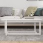 vidaXL Τραπεζάκι Σαλονιού Λευκό 110x55x45 εκ. από Μασίφ Ξύλο Πεύκου
